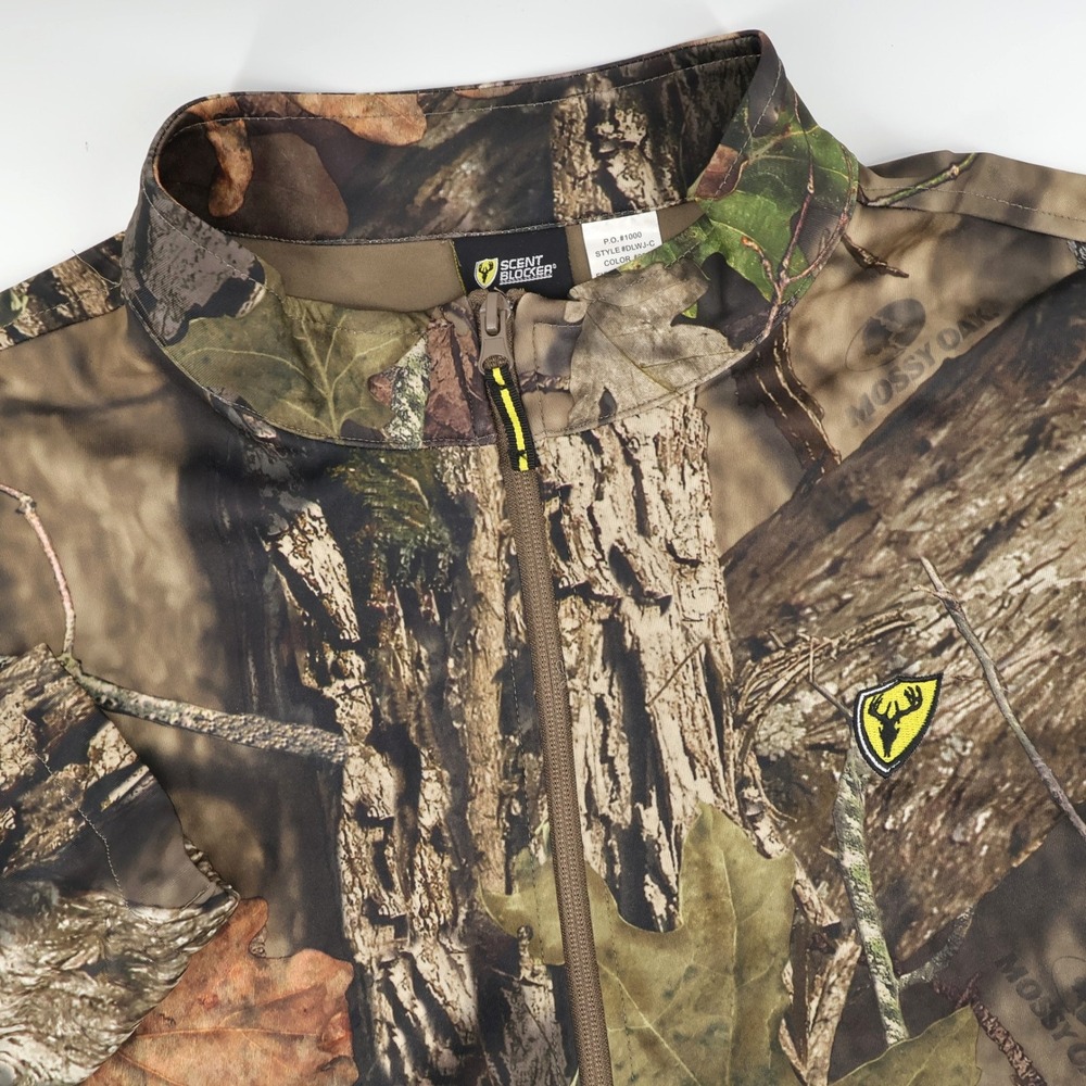 Scent Blocker Mossy Oak S3 Camo Jacket Men's 2XL Full Zip Lightweight Hunting‎